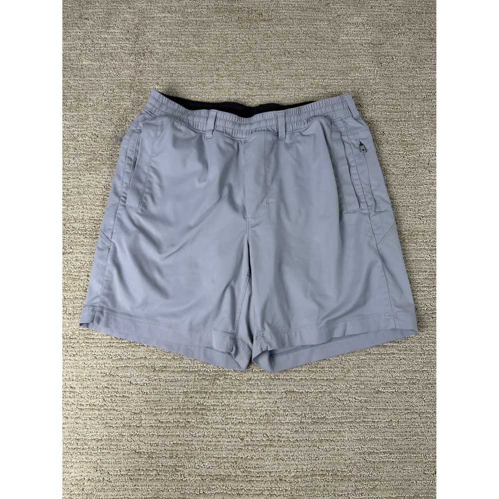 Birddogs Mens Gym Shorts Gray Built-in Liner 7 Inch Inseam Size Medium